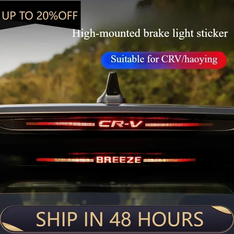 

For Honda CRV/BREEZE 2023-2025 Rear Brake Lights Cover LED High Mount Stop Signal Light Strip Exterior Parts Car Styling