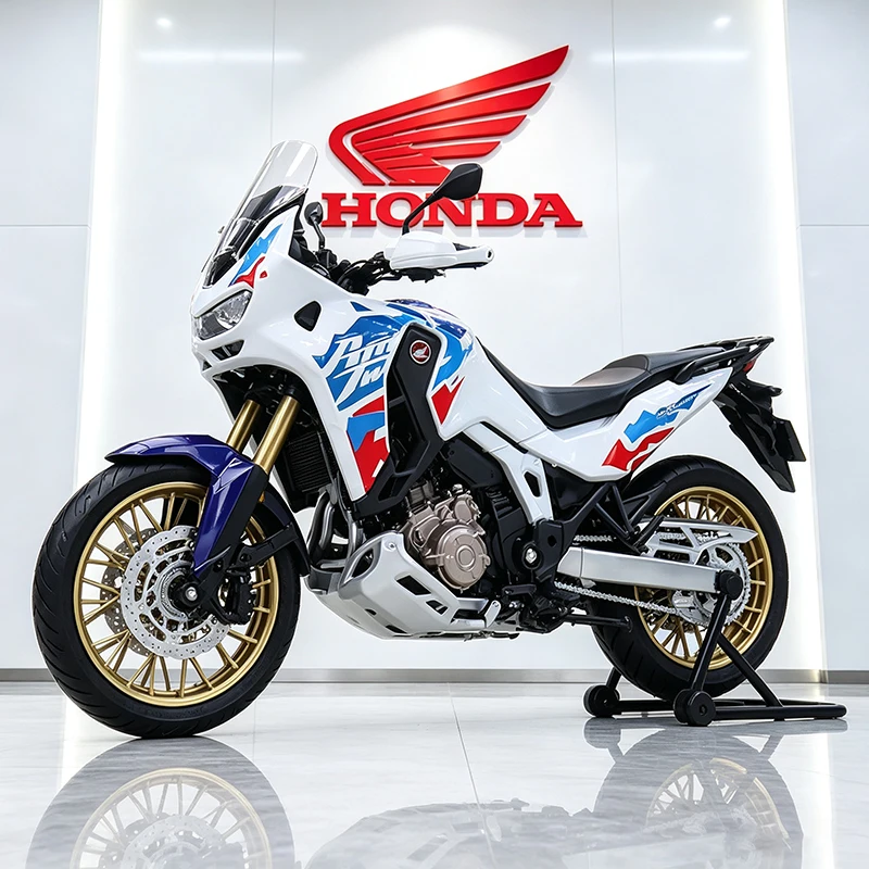 WELLY 1/12 HONDA Africa Twin Adventure Sports Alloy Motorcycle Model Vehicle Collection Shork-Absorber Off Road Autocycle Model