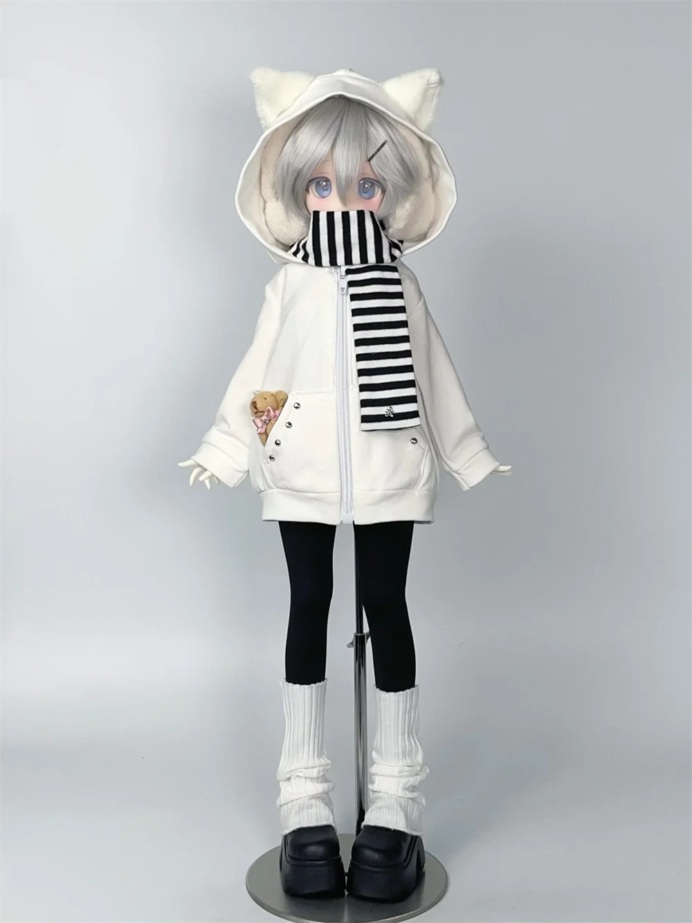 BJD doll clothes suitable for 1/4 size mddmsd Cute Winter little tits clothing clothing set doll accessories (7 points)