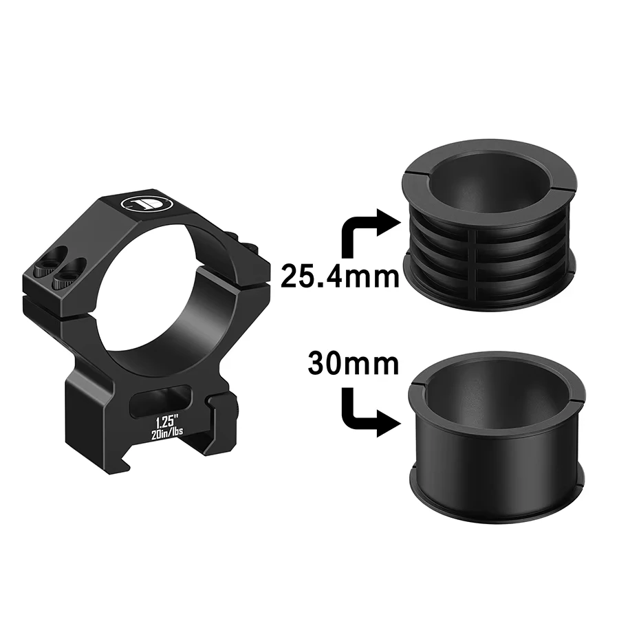 ديسكفري 6061 الألومنيوم العالمي نطاق جبل Picatinny ويفر المزدوج متوافق متعدد أنبوب 25.4 مللي متر/30 مللي متر/34 مللي متر 1.25in الارتفاع #2