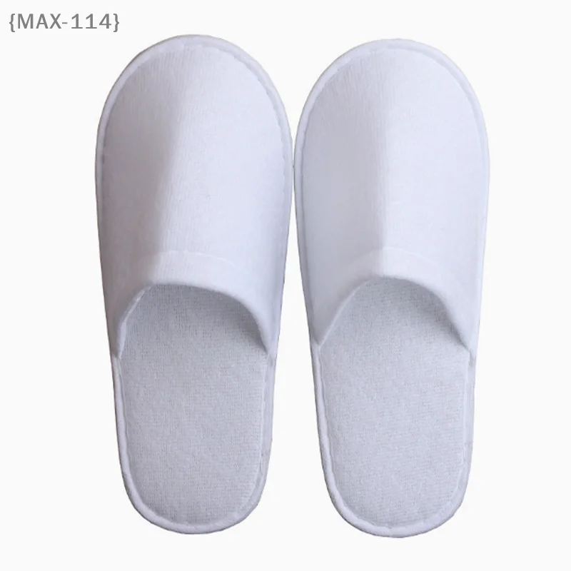 【MAX-114】1 Pair Disposable Slippers For Hotel Rooms Made Of Disposable Eva Fleece Lightweight【WX】