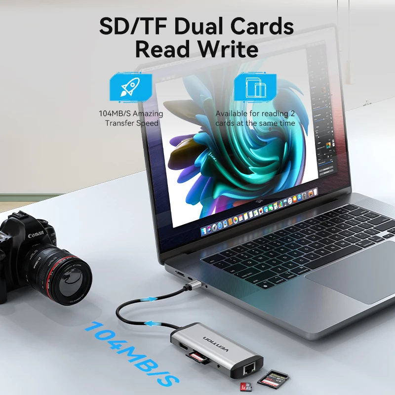 Vention USB C HUB Type C to USB 3,0 док-станция USB C HDMI RJ45 4K для MacBook Pro Air Аксессуары Тип C 3,1 разветвитель usb-хаб