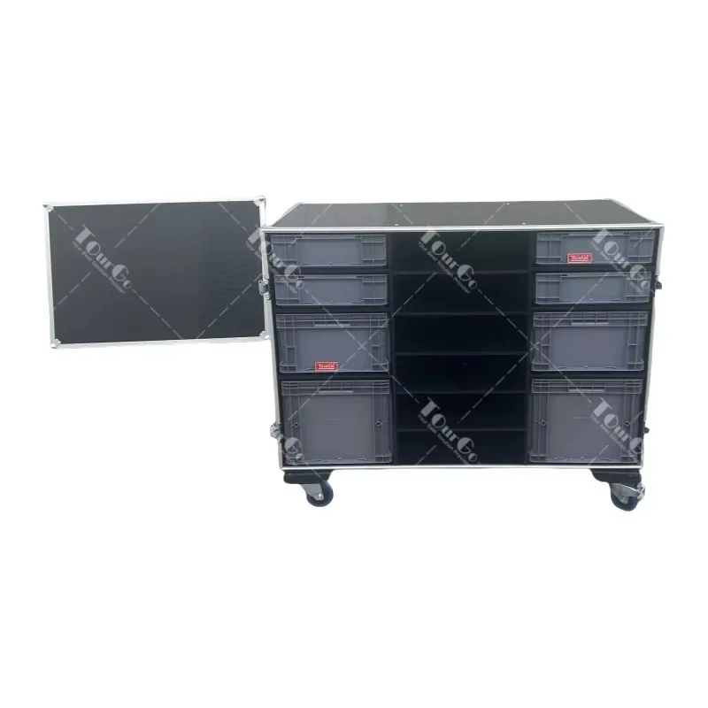 Tool Flight Case with 8-Drawers & 6 Stanley Fatmax Production Storage Utility Transportation Rack Space Case