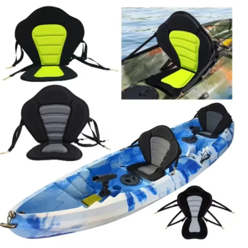 Kayak Paddle Board Seat Adjustable Stand Up Backrest Seat with Storage Bag Non-Slip Backrest Seat for Rowboats Fishing Canoeing