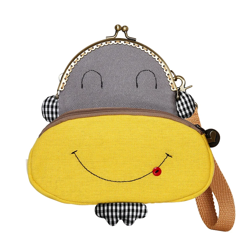 Women Mini Wallets Cartoon Potato Metal Coin Purses Kids Clutch Money Bags Female Pouch Hasp Change Purse Cute Girls Coin Wallet