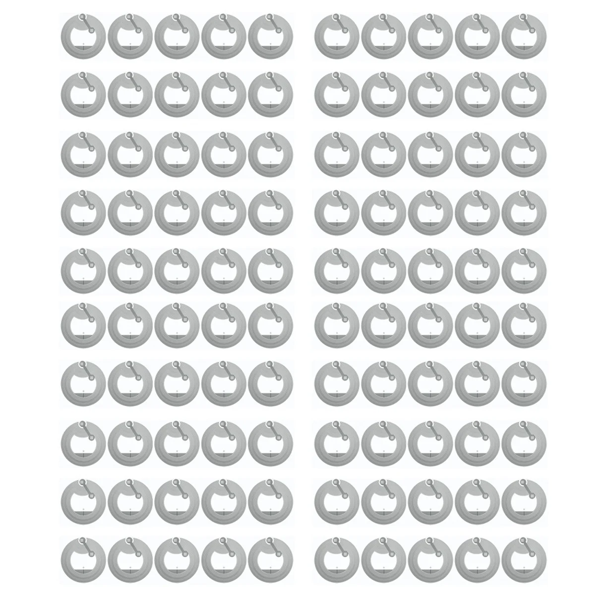 100 Stück NFC Ntag213 Aufkleber, 13,56 MHz, ISO14443A, Universaletikett für NFC-Telefone