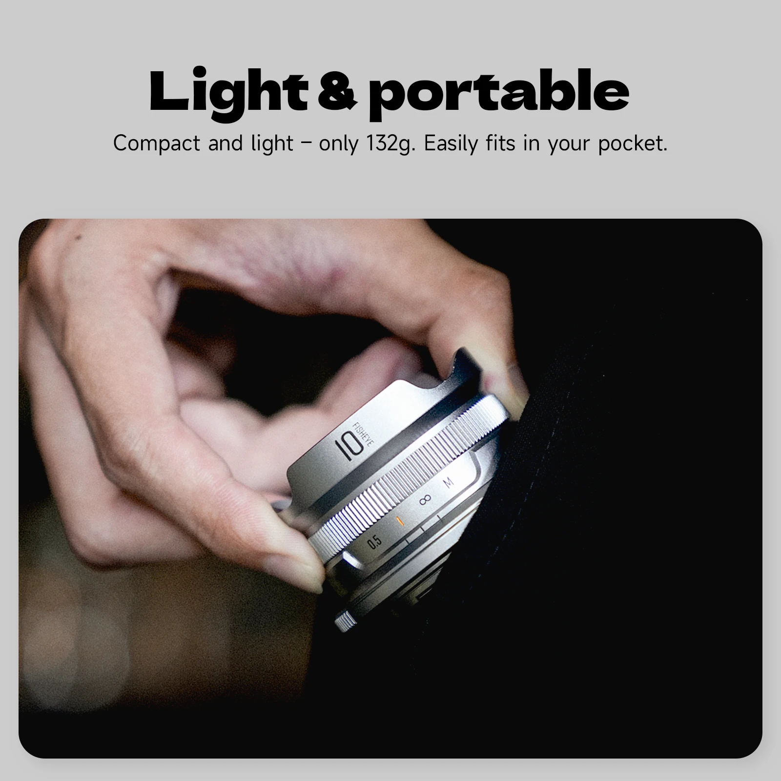 Brightin Star 10mm F5.6 II Fisheye Wide Angle APS-C Mirrorless Camera Lens for M4/3 Canon EF-M EOS R Sony E Nikon Z Fuji XF DSLR