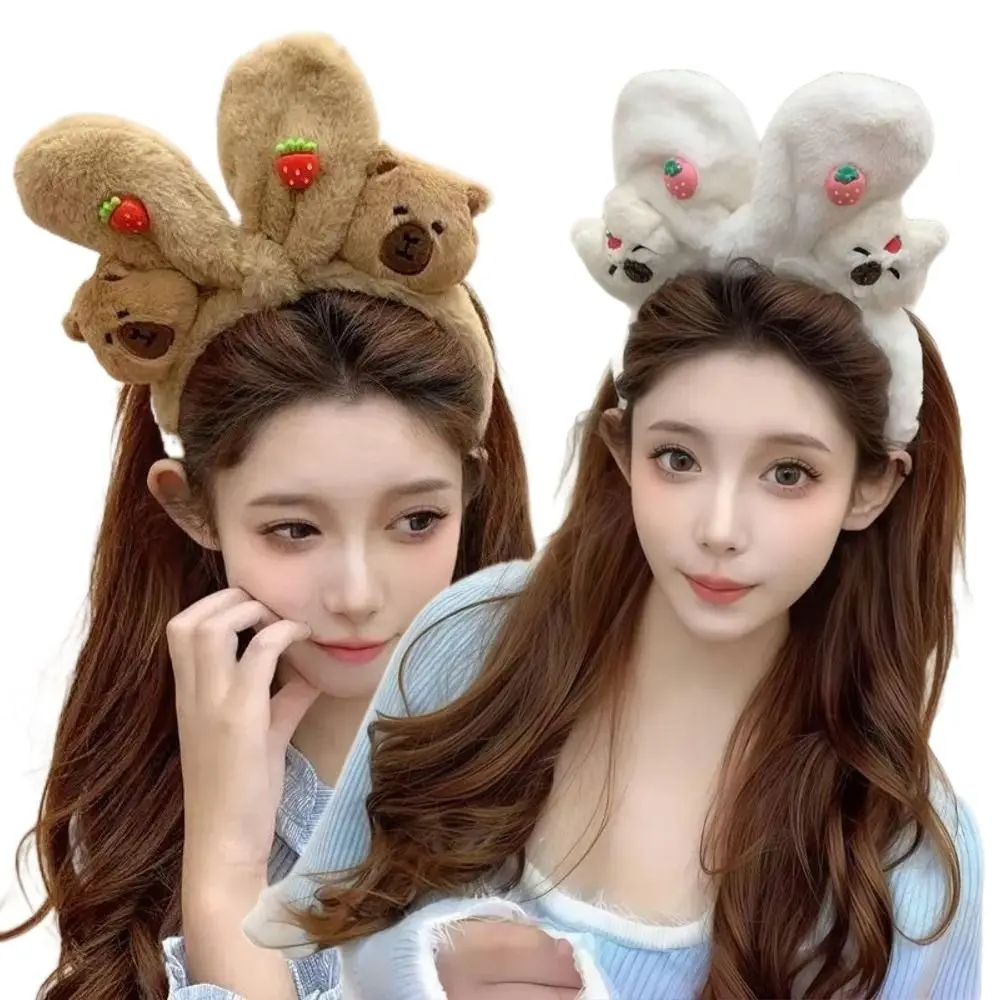

New Capybara Women Headband Smooth Wide Hairpin Headband Cute Hair Hoop Lady Headwear