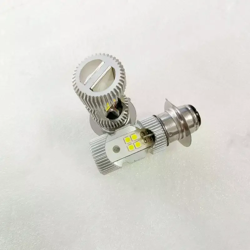 P15D LED 12V Motorcycle Headlight Bulb 6000K White Anti-glare Bright Moto Lamp for Street Bike ATV