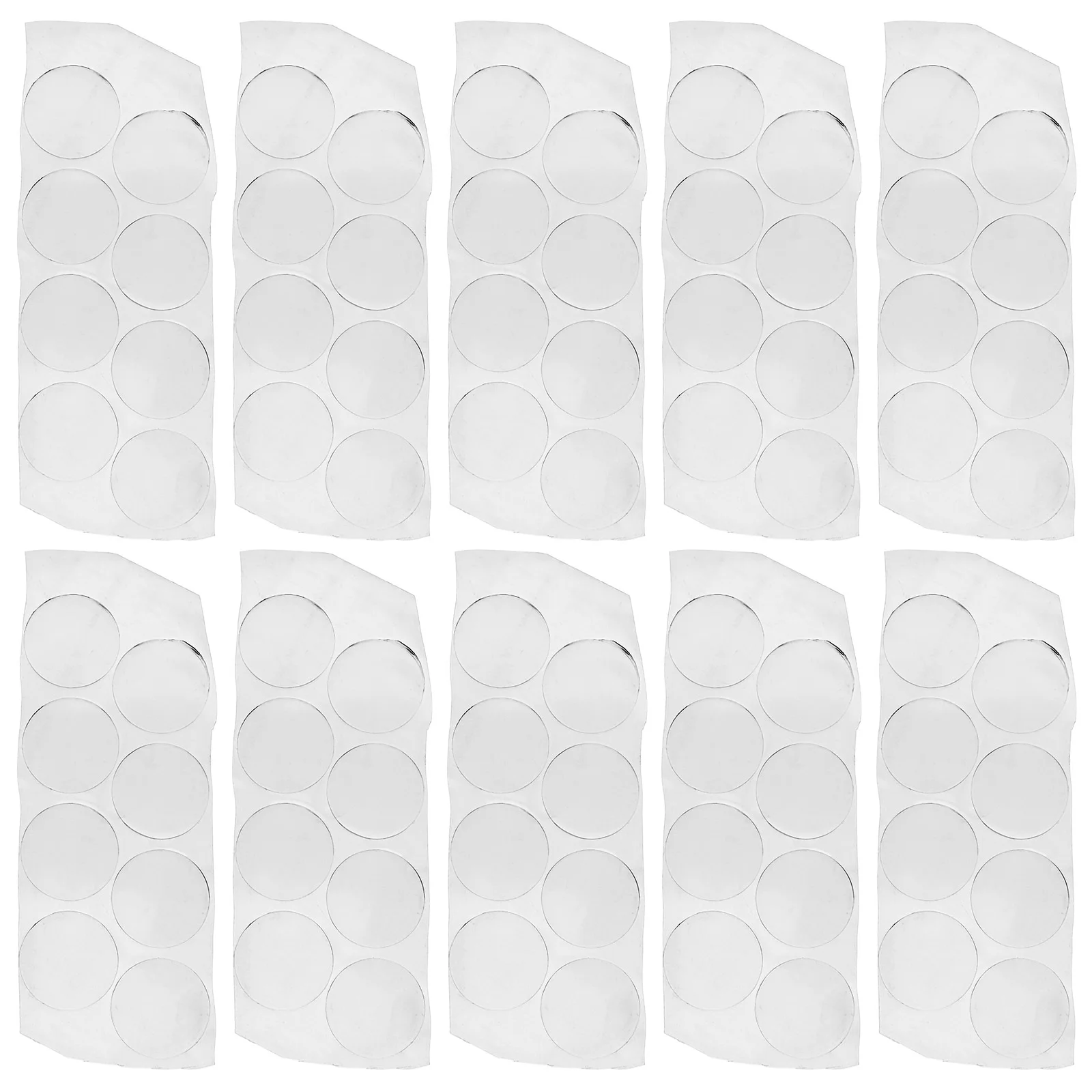 

80 Pcs Glass Anti-slip Mat Clear Bumpers Table Coffee 300X300X001 Top Pads Transparent Drawer