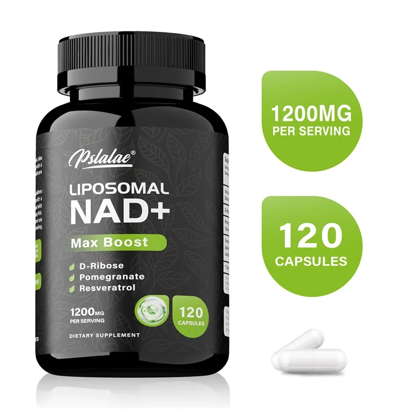 

Liposomal NAD+ Supplement - Contains Resveratrol To Fight Aging, Support Cell Repair, Increase Energy Levels, Promote Absorption