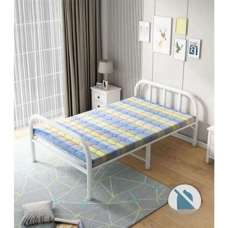 

Solid wood single folding bed home simple office lunch break nap rental room portable multi-functional iron