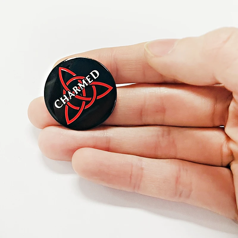 مسحور رمز المينا دبوس سلتيك عقدة الثالوث عقدة شارة مجوهرات على ظهره الملحقات #3