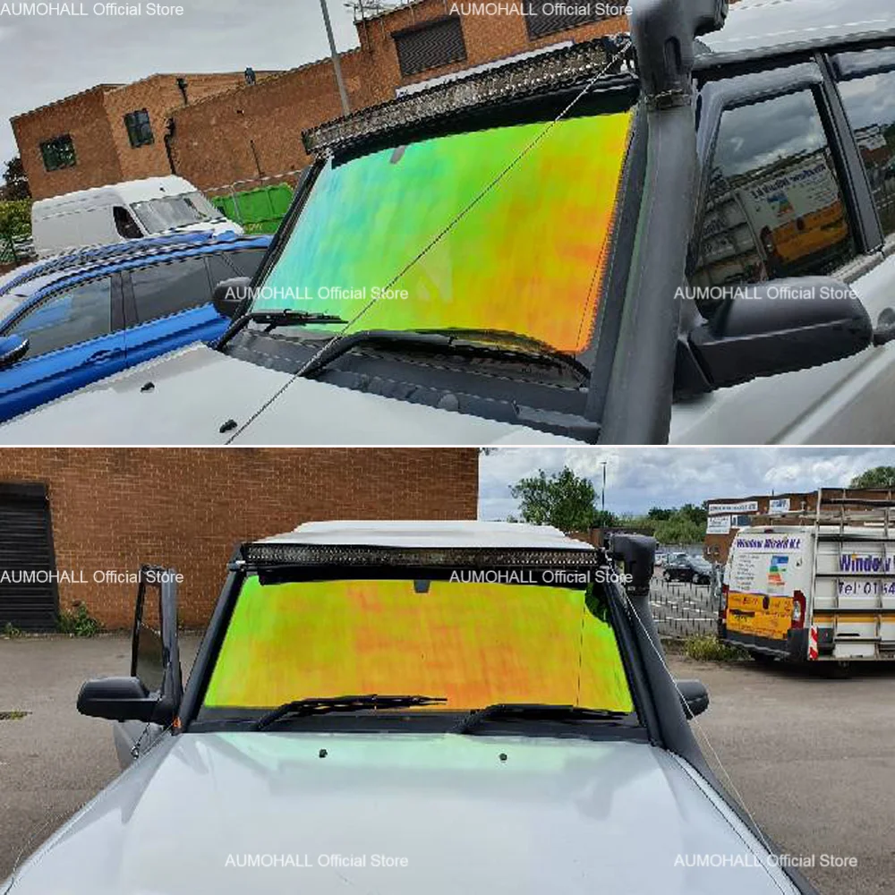 138cm x 300cm Silver Chameleon VLT 65% Window Foils Solar Film Tints for House Buildings Office Car Glass Window