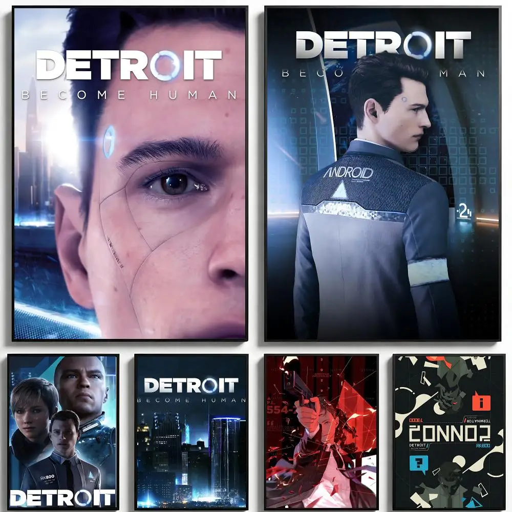 Game Detroit Become Human Poster Poster HD Printing Fresh Elegant Style Wall Art Home Decor For Living Room Bedroom Gift