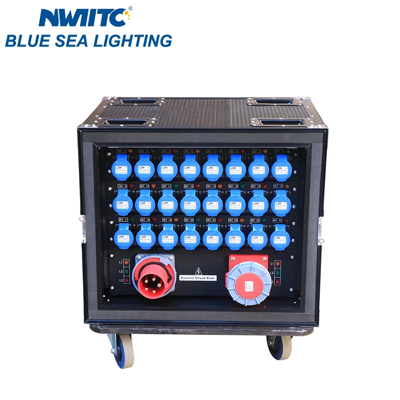 

24 Road 16A CEE Industrial Output 63A 5PIN Input & Output Power Distributor
