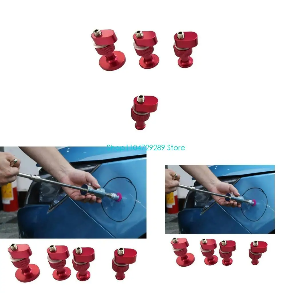 

D8KE Car Dent Puller Set,Dent Removal Kit for Car Dent Repair Tool Set,Aluminum Glues Tabs Puller Accessories
