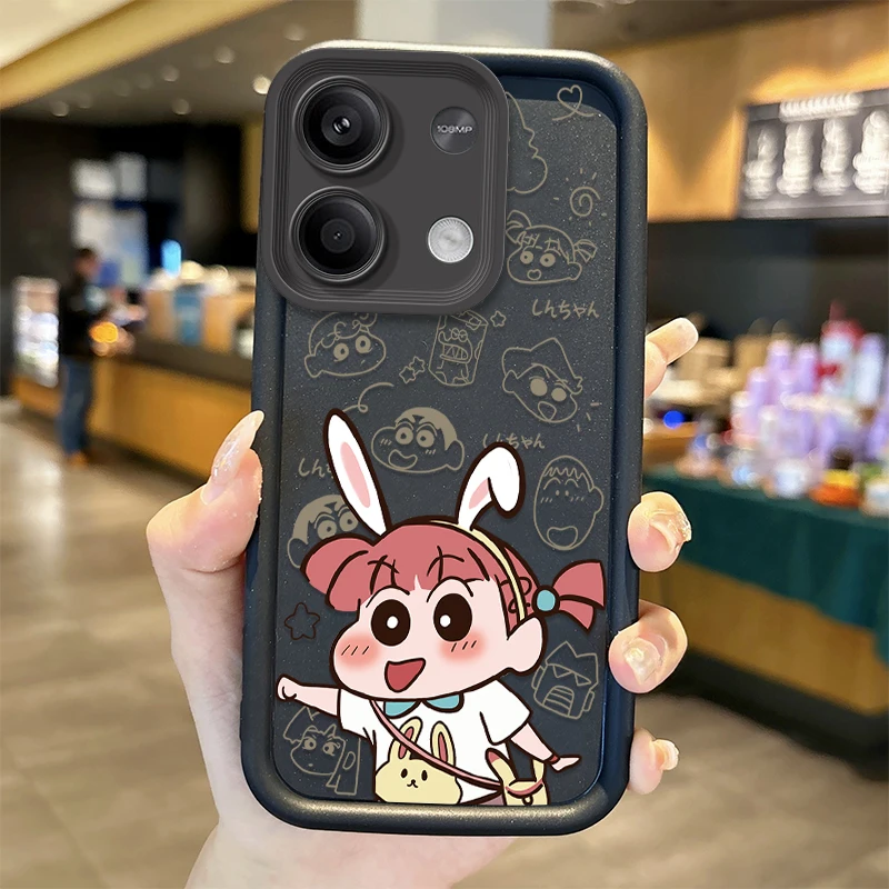 Lovely C-Crayon Shin-chan Phone Case for Redmi Note 13 12 Pro Plus 5G Note 13 12 11 10 9 Pro 12C 10C 9C A2 A1 Shockproof Covers