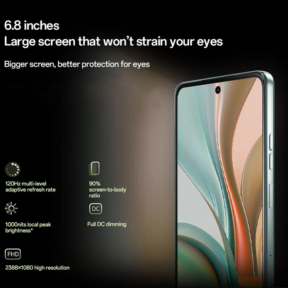 Восьмиядерная камера Motorola Moto G75, 50-мегапиксельная камера, 6,8-дюймовая защита глаз, FHD + 120 Гц, большой ЖК-экран, аккумулятор 5000 мАч, Snapdragon 6 Gen 3