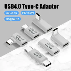 PD140W USB C Female to Male Adapter PD 3.1 Thunderbolt 3 40 Gbps Data Transfer 8K@60Hz Extension Connector for MacBook Pro/Air