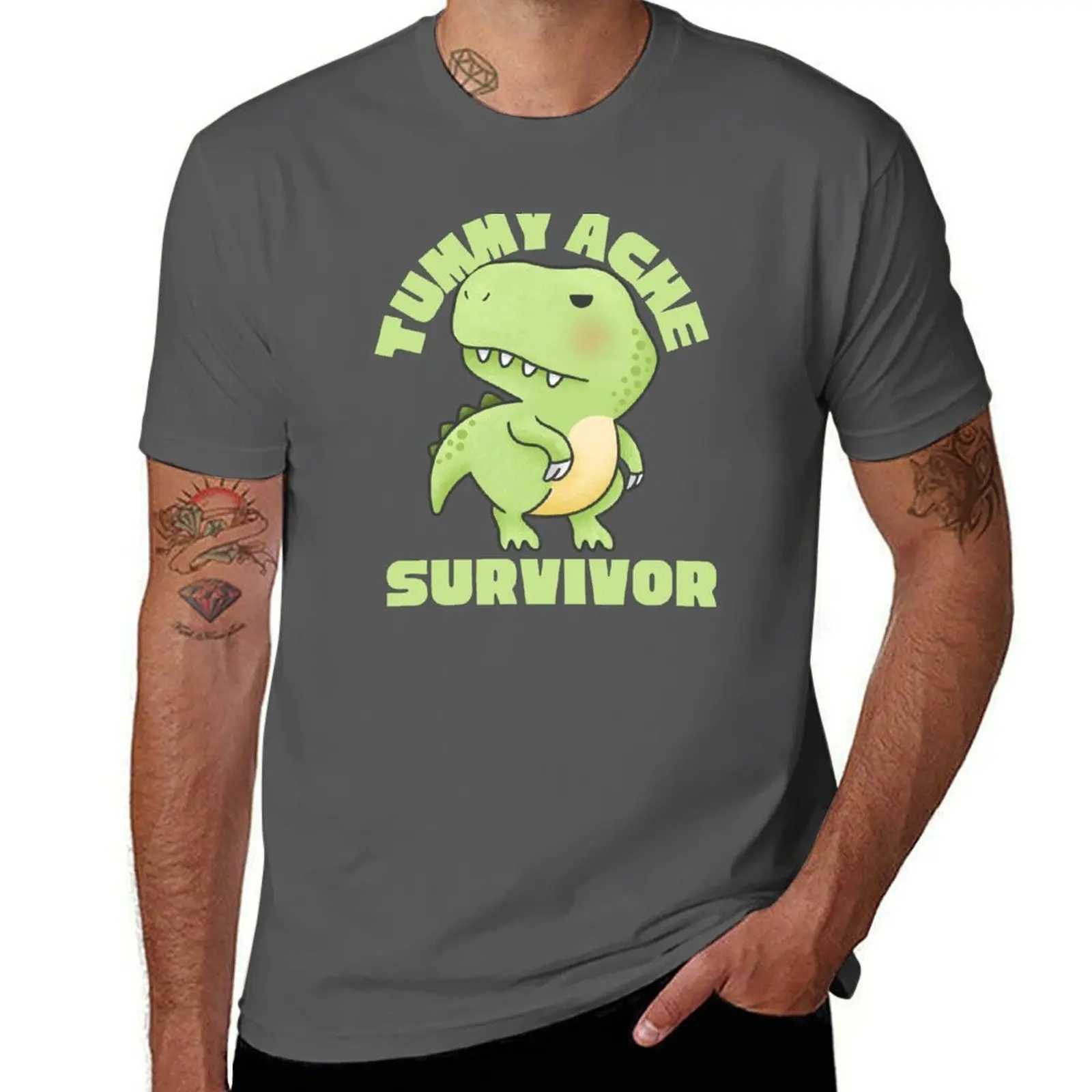 

ACHE SURVIVOR TUMMY T-Shirt Fashion Casual Short Sleeve T-Shirt
