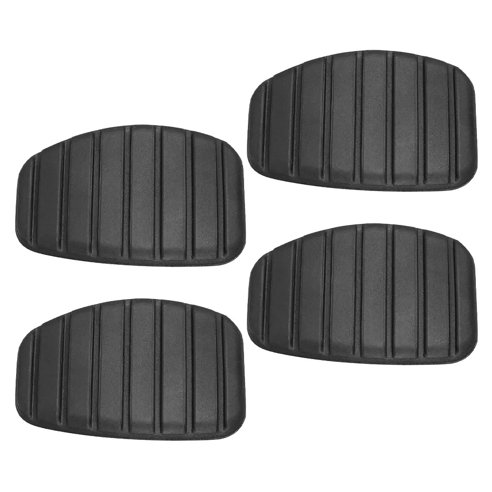 4Pcs Manual Clutch Pedal Rubber Brake Pads Anti Skid Covers Vibration Absorption Car Accessories Easy Install Brake Pedal Pad