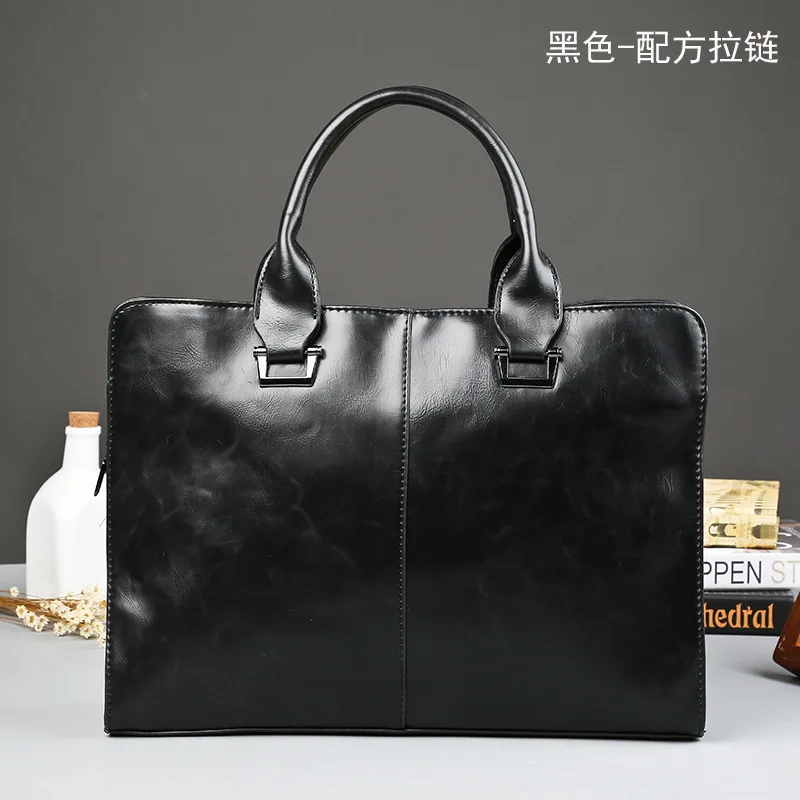 Imagem -04 - Maleta Luxuosa de Couro Macio de Grande Capacidade Bolsala Retrô Messenger Bolsa de Ombro Masculino Bolsa para Laptop de Negócios Bolsa Masculina