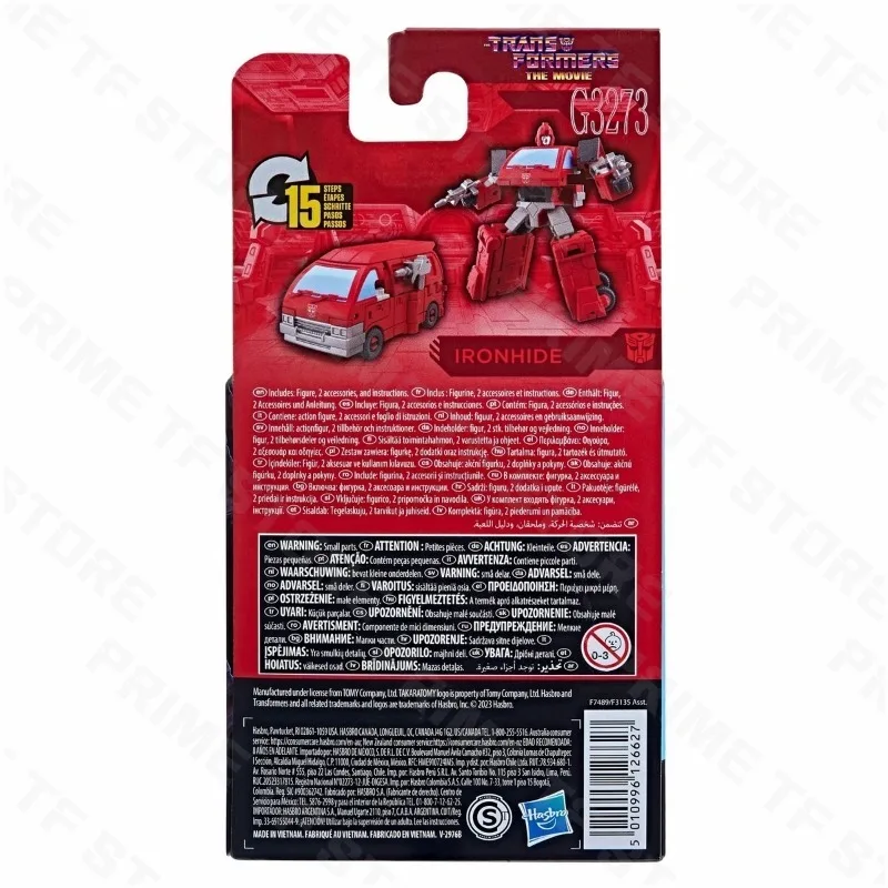 Original Hasbro Transformation Toy SS Studio Series Cr-level G1 Ironhide 86 Action Figure Toy Collection Gift