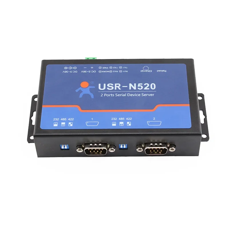 USR-N520 Support Modbus RTU 2 serial port rs232 rs485 rs422 to ethernet converter