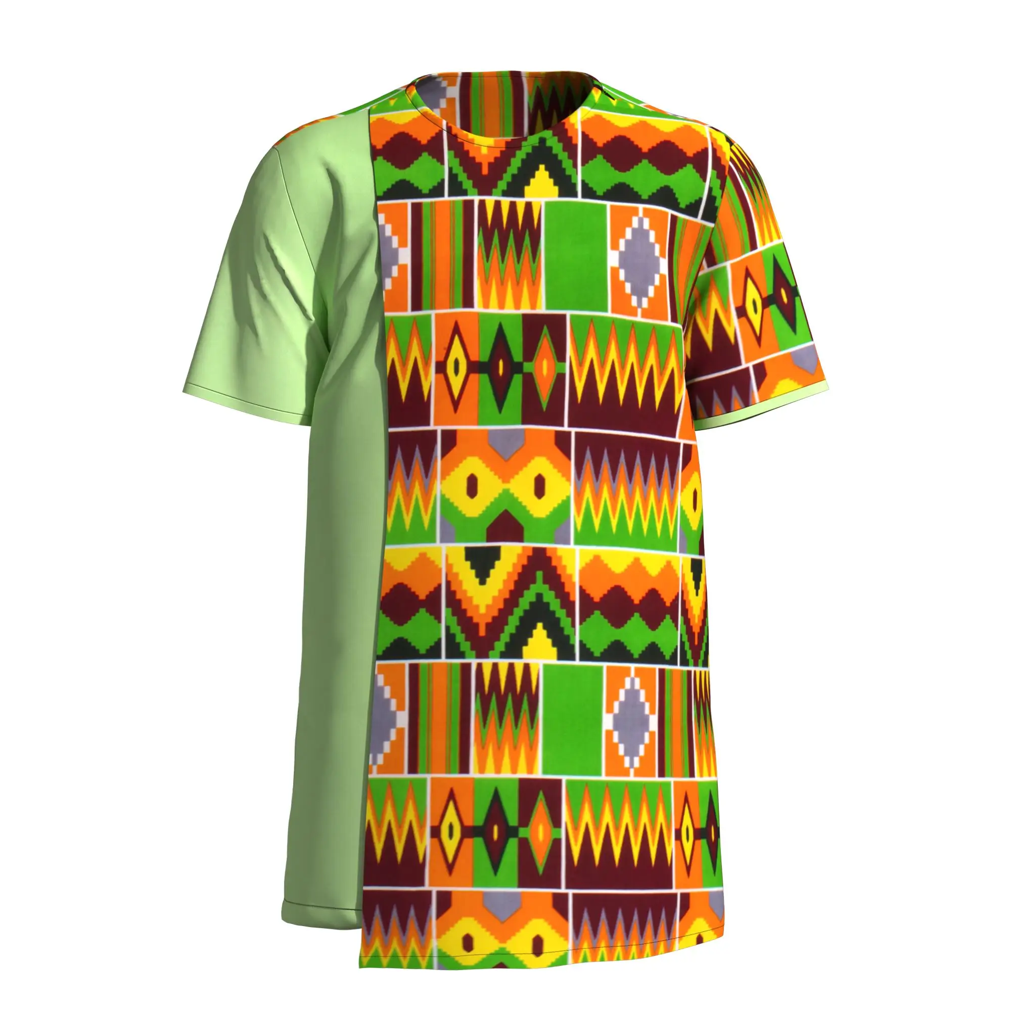 

African Dashiki Shirt Men Tops Short Sleeve T Shirts Causal O-neck Bazin Riche African Clothing African Clothes for Men WYN2301
