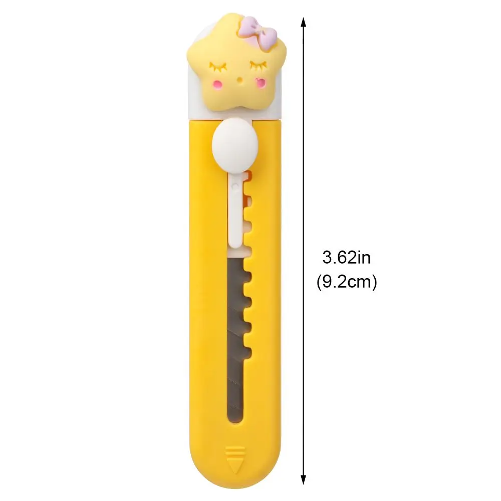 Cuchillo portátil de utilidad bonita, Mini cortador de papel con forma de pata de gato rosa, frutas, animales, decoración, abridor de sobre,