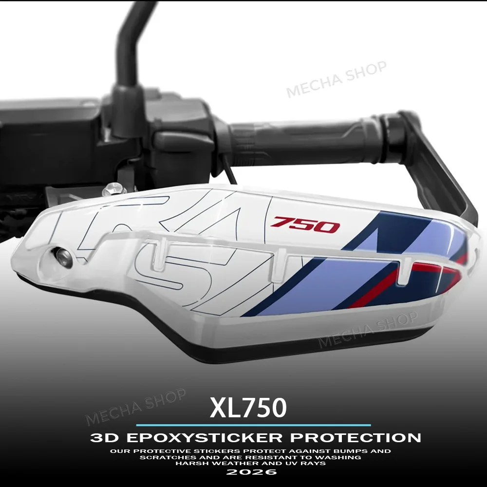 For XL750 Transalp 750 XL 2026 3D Motorcycle Handguard Stickers Hand Guard Shield Protection Decal