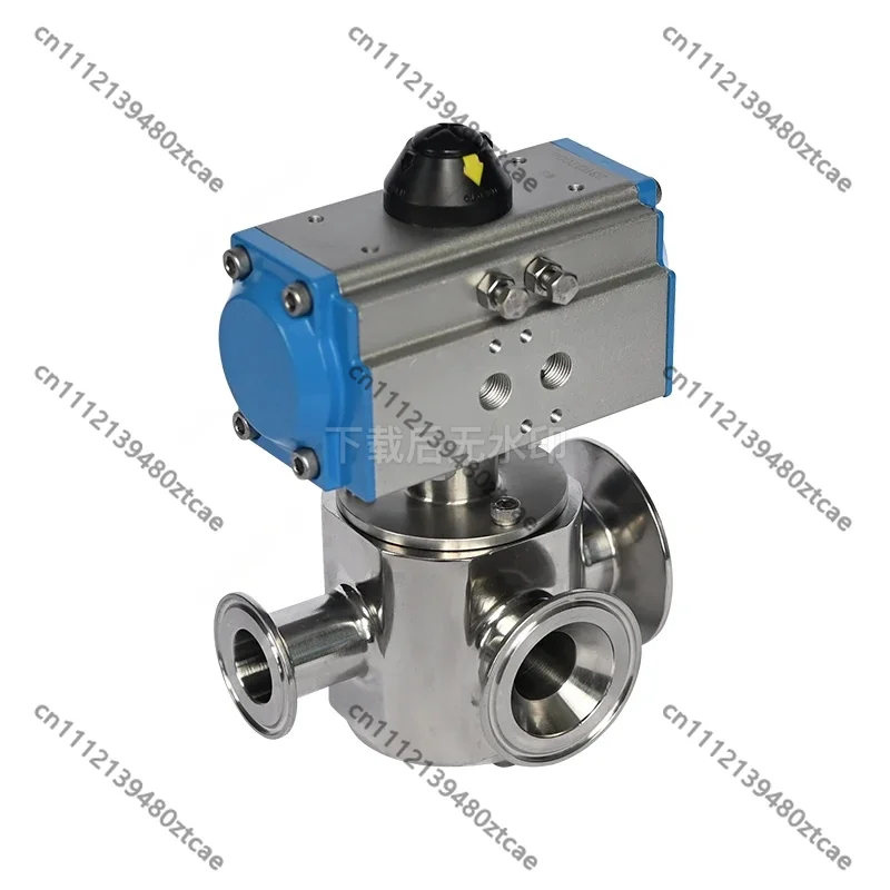 Pneumatic Three Way Rotary Valve Actuator Filling Machine Diverter Control Rotary Valve