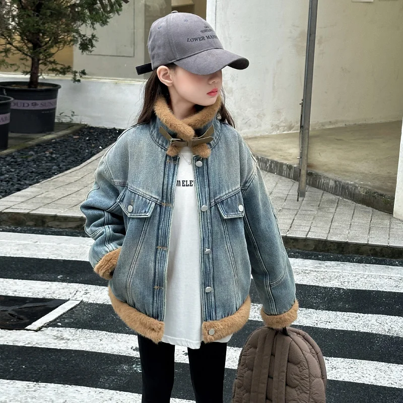 Girls Thick Denim J… - image