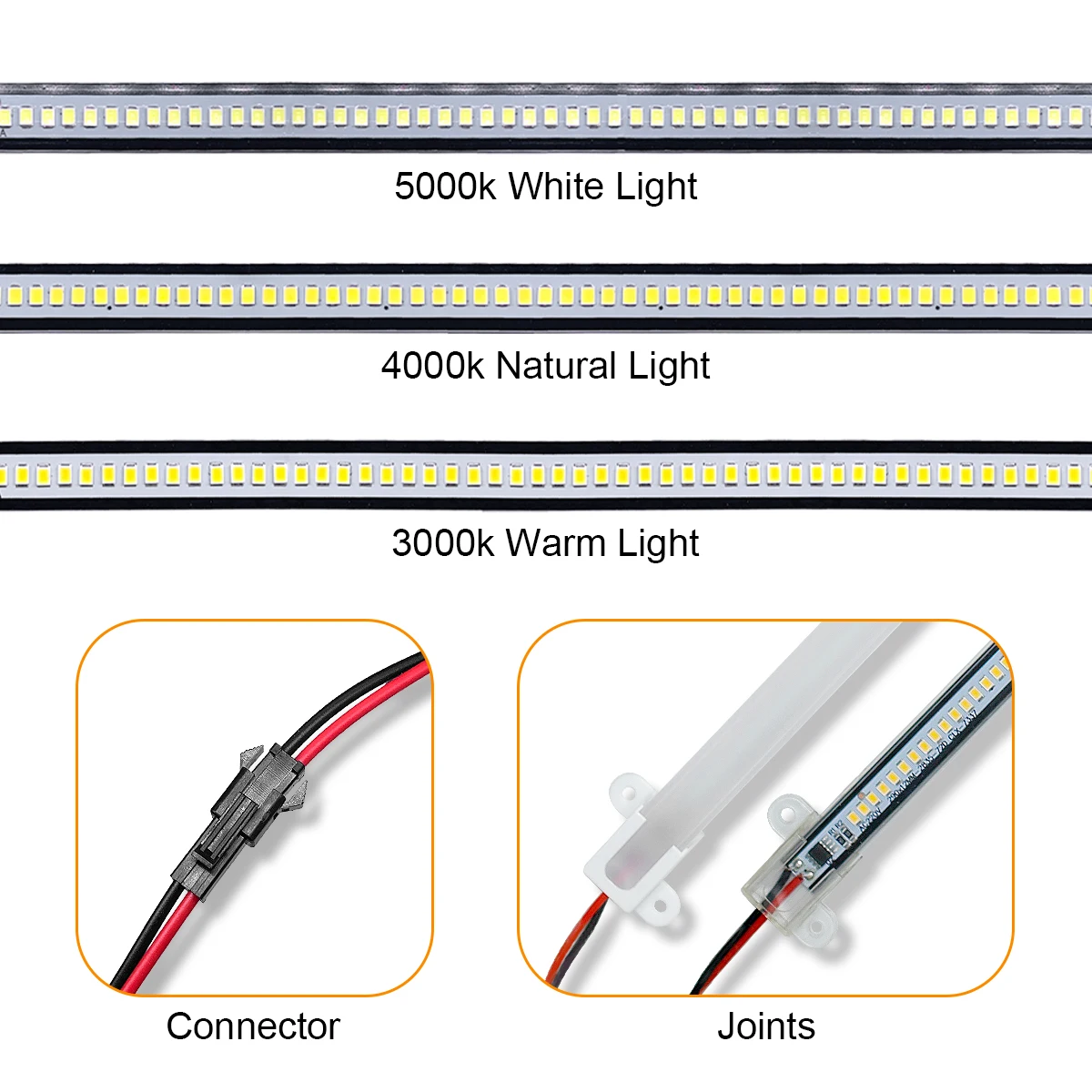 1x-12x Led Tube Light Bar Lights 30cm 40cm 50cm Showcase oszczędzająca półka aluminiowa dekoracja energii Kuchenna Pasek Lampy Stojak lustro