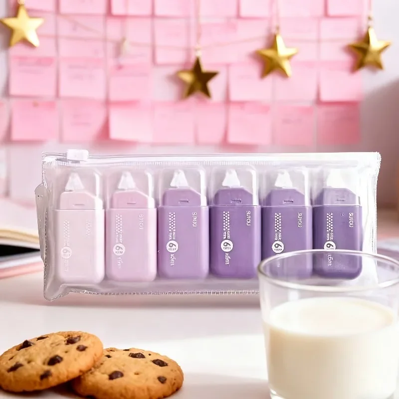 6 шт. точечная лента, двухсторонний клейкий ролик шириной 6 мм, прочная липкая лента без остатков для скрапбукинга, коллажей, офиса, ручной работы