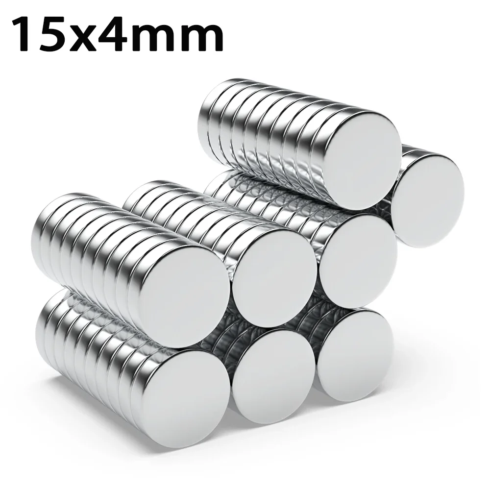 

5/10/20/50/100pcs Permanent Magnets 15x4mm Super Strong Neodymium Magnets Nickel Plate Super Strong Powerful Magnetic Imane Disc