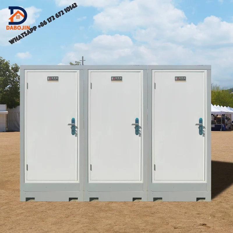Modern Design Outdoor Modular Temporary Prefabricated Portable WC Cabin Convenient Public Mobile Toilet
