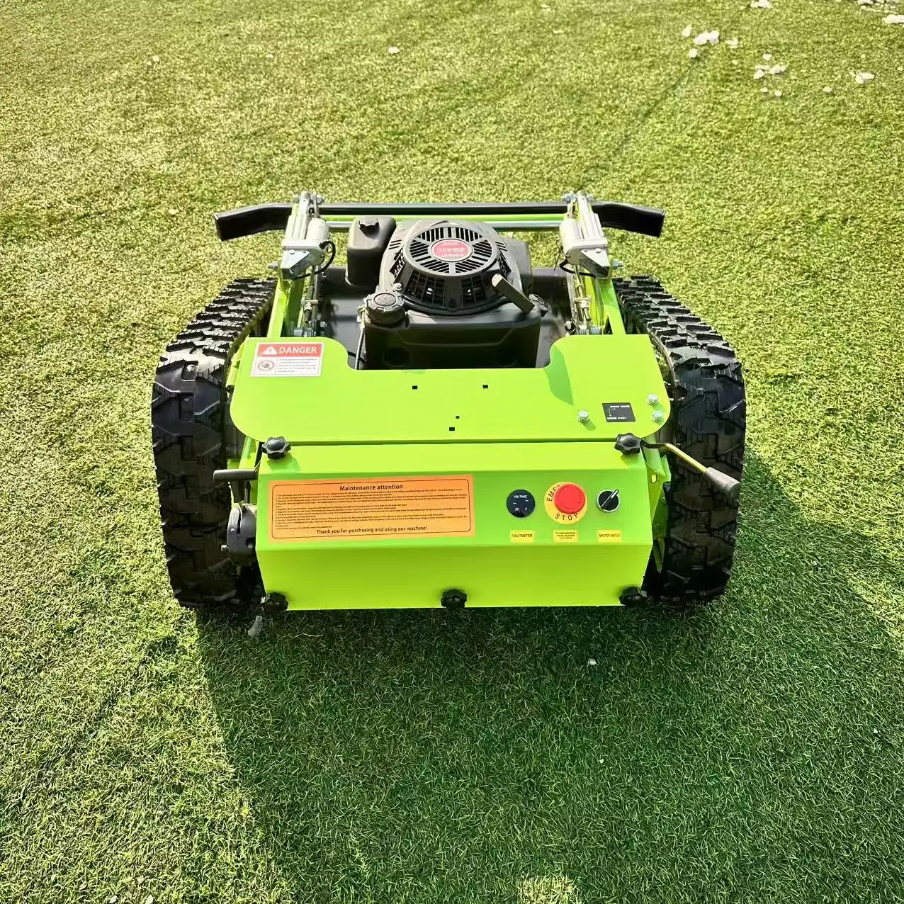 Customized Industrial Flail Farm Lawn Mower Self-Propelled Feature Cutting Width Remote Control