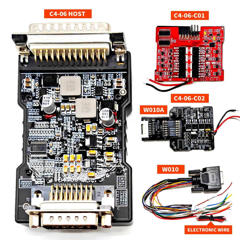 OBDSTAR MQB C4 06 Комплект адаптеров RH850/V850 C4-06 для восстановления всех ключей при полной утере, сброса подушек безопасности, чтения данных/ПИН-кода IMMO, приборной панели, BCM, ELV