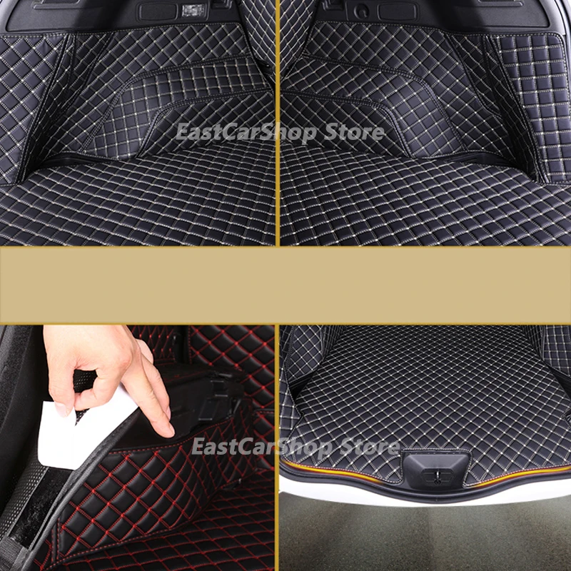 For Renault Koleos 2 Samsung QM6 2016-2021 Car All Surrounded Rear Trunk Mat Cargo Boot Liner Tray Rear Boot Luggage Cover Pad