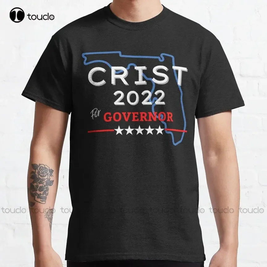 Charlie Crist For Florida Governor Race 2022 Campaign Democratic Support Classic T-Shirt Ishing Shirts For Men Sleeve Xs-5Xl New