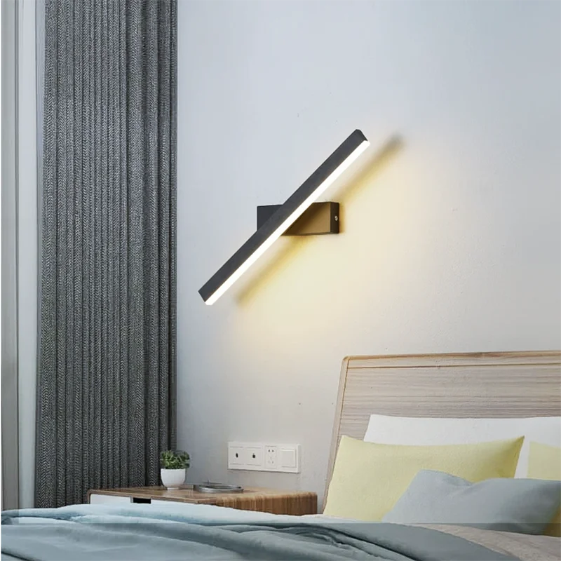 

Rotation Simple Bedroom Bedhead Wall Light 40cm 9W Living Room sofa background Grille Wall Light Hotel Corridor Interior Light