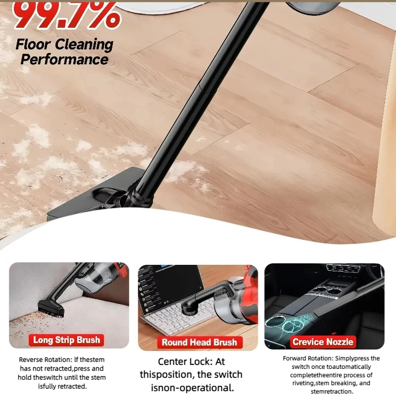 VESMATITY Electric Vacuum Cleaner 16KPA Cordless Handheld Multi-function Dust Carpet Cleaning Tool For Makita 18V Battery Pin