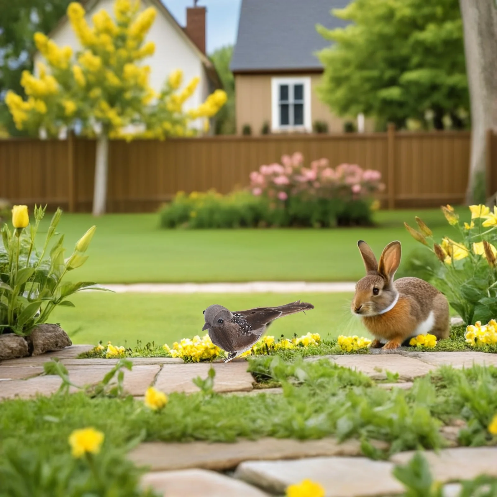 

6Pcs Artificial Birds Clip Realistic Lightweight Foam Outdoor Indoor Garden Decorations Ornamental Bird Ornament