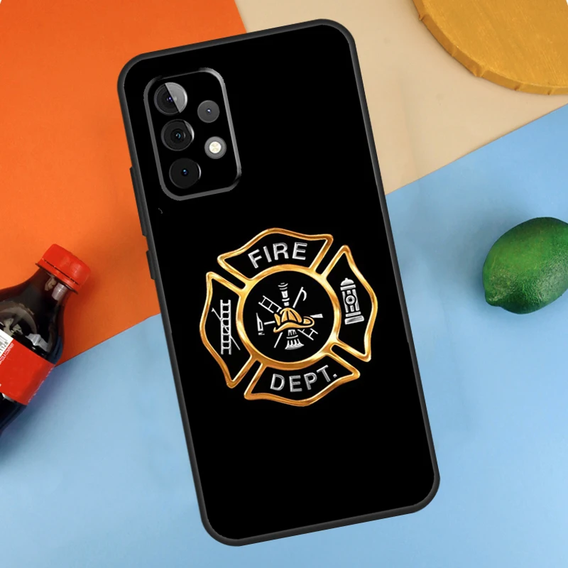 Firefighter Fire Department Fireman Fundas For Samsung Galaxy A54 A34 A14 A52 A32 A22 A12 A13 A23 A33 A53 A73 A51 A71 Case