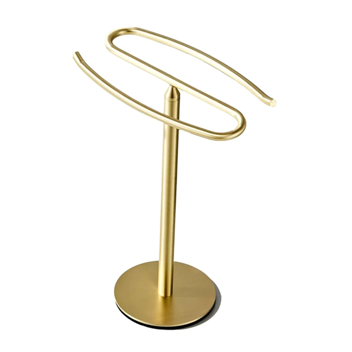 

Gold Hand Towel Holder Stand Free-Standing Towel Rack Stainless Steel Towel Bar Rack Stand Tower Bar for Bathroom Vanity