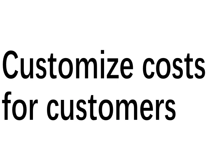 

customization, shipping, extra charges