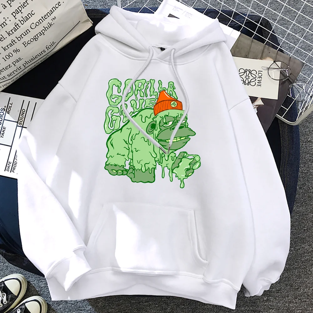 Glue is poured on the gorilla Creativity Printing Hoody Mens Sport Casual Sweatshirts Comftable Fashionable Mens Hoodies 