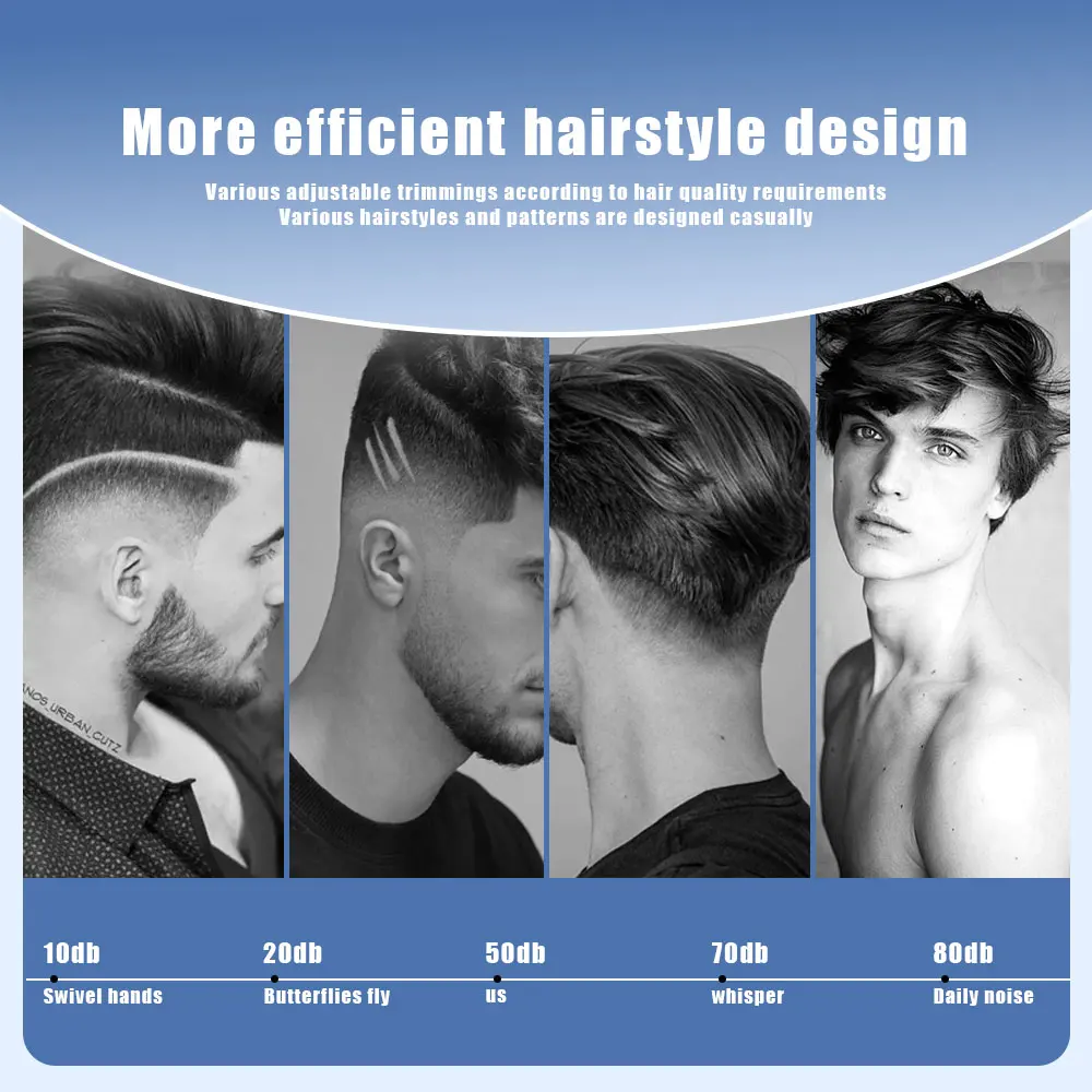 HIENA Haarschneidemaschine, neue Haarschneidemaschine, kabellos, elektrisch, professioneller Friseur, Cord Motion Barber ist für Männer wiederaufladbar